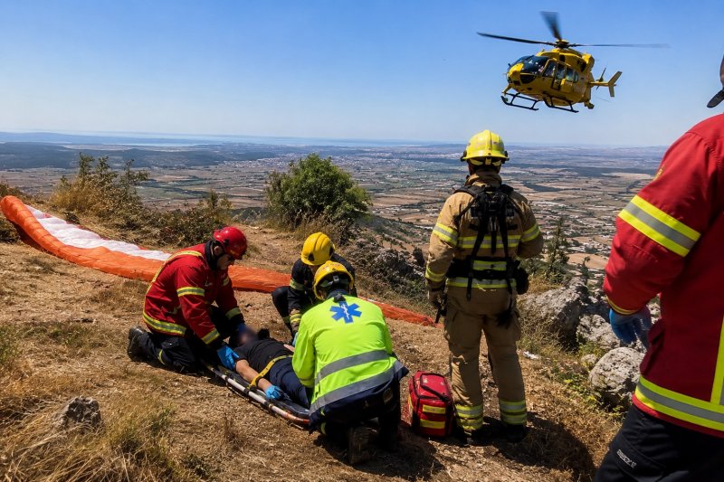 Alerta na Serra do Louro após queda de&nbsp;parapente