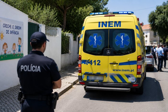 Bebé morre esquecida dentro de viatura escolar em&nbsp;Almada