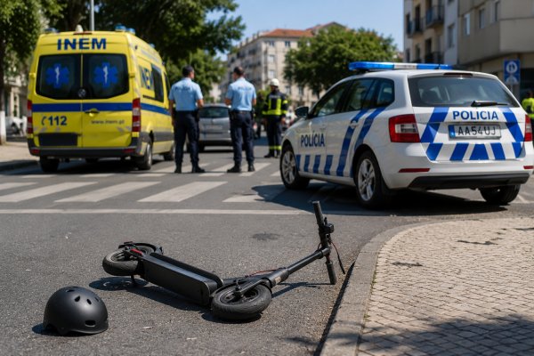 Tragédia em Setúbal: Jovem de 15 anos não resiste a acidente de&nbsp;trotinete