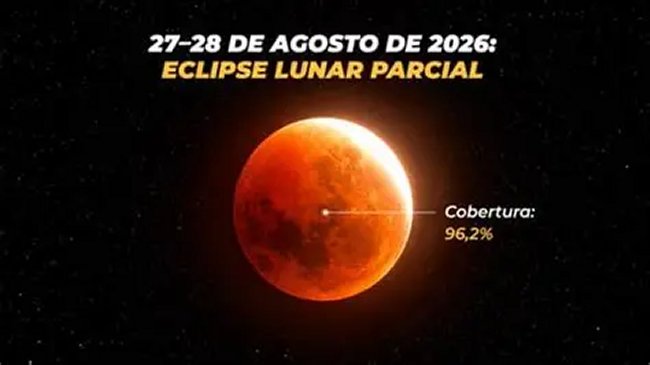 Eclipse lunar promete espetáculo no céu&nbsp;português
