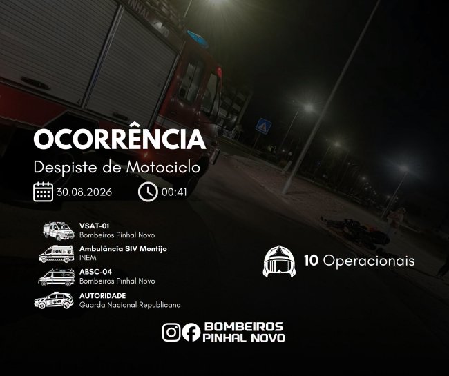 OCORRÊNCIA | DESPISTE DE&nbsp;MOTOCICLO