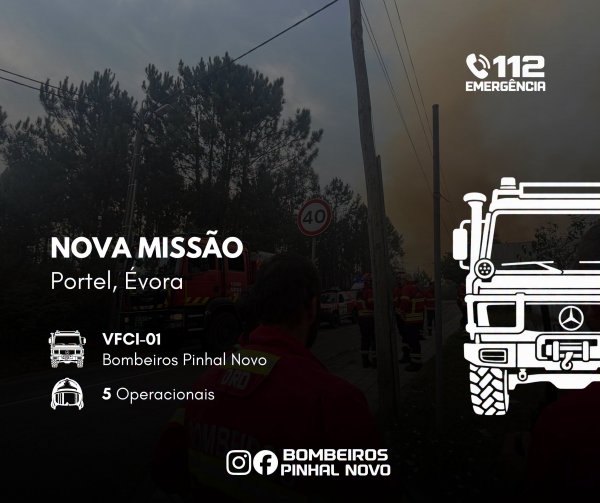Incêndio Rural – Portel,&nbsp;Évora