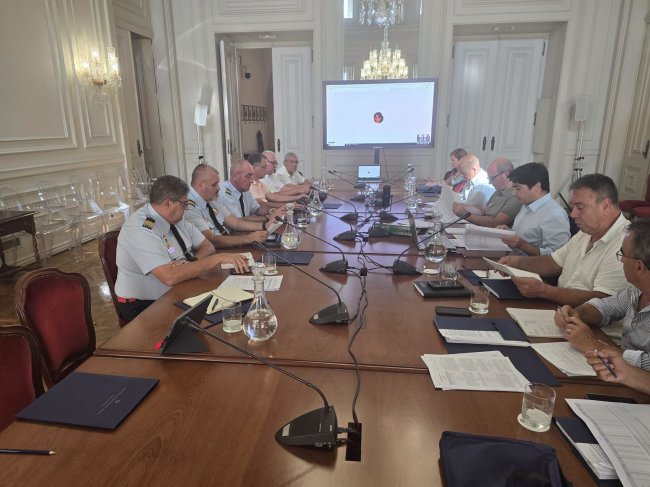 Bombeiros reunidos no&nbsp;MAI